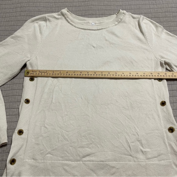 Southern Tide Jessa Pullover Sweater Cashmere Blend Marshmallow Size Large - Picture 4 of 9